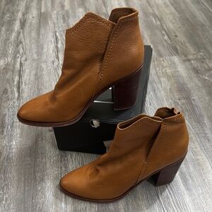 Dolce Vita Western Cattlemen’s Leather Ankle Boots